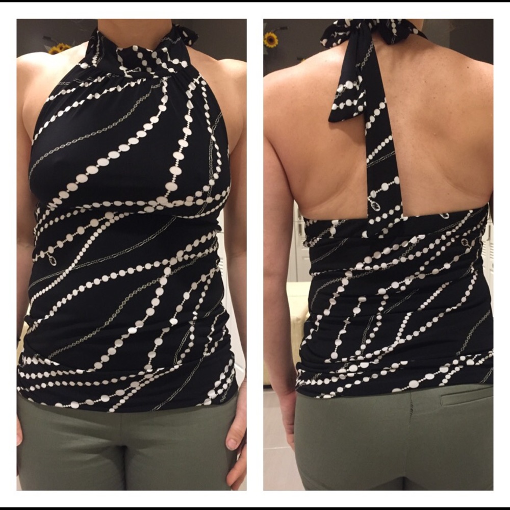 White house black market halter top NWT